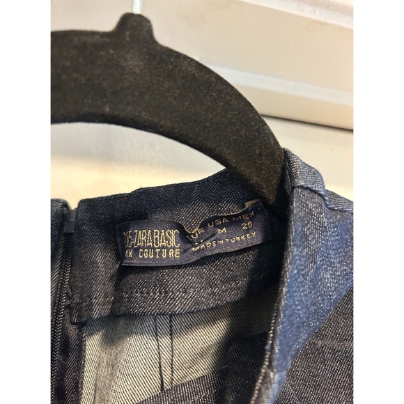 Denim High Neck Midi Dress - Picture 5 of 5